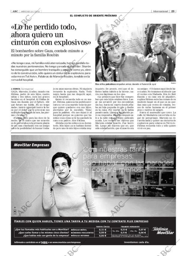ABC MADRID 24-07-2002 página 23