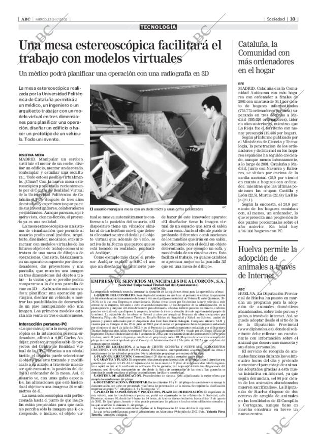 ABC MADRID 24-07-2002 página 33