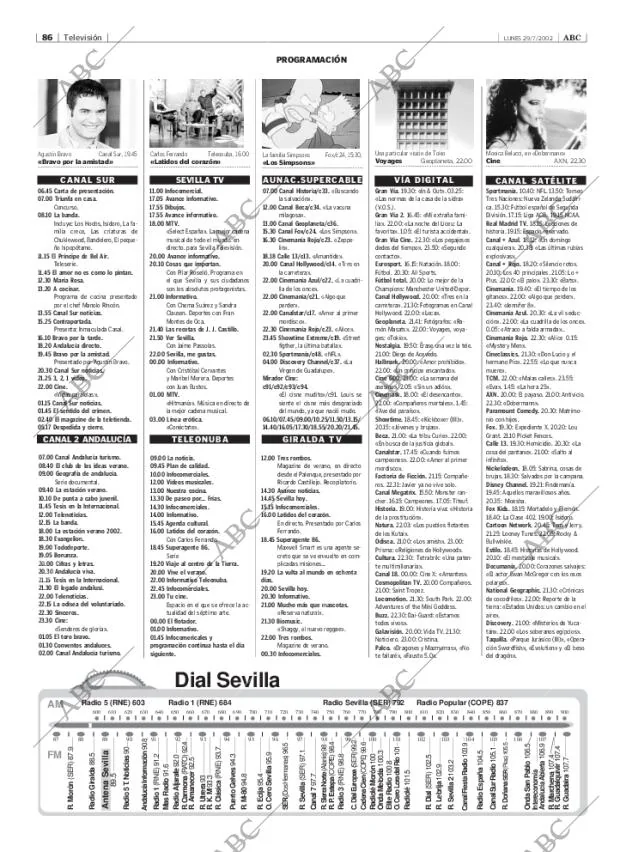 ABC SEVILLA 29-07-2002 página 86