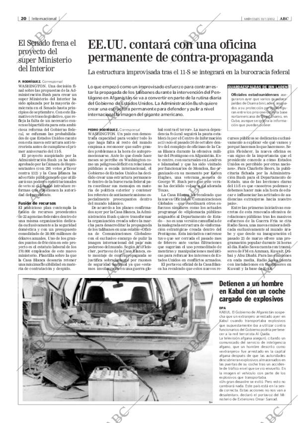 ABC MADRID 31-07-2002 página 20