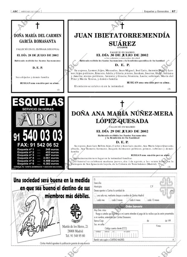 ABC MADRID 31-07-2002 página 67