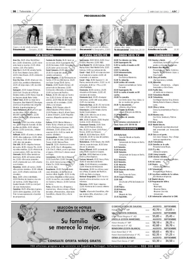 ABC MADRID 31-07-2002 página 98