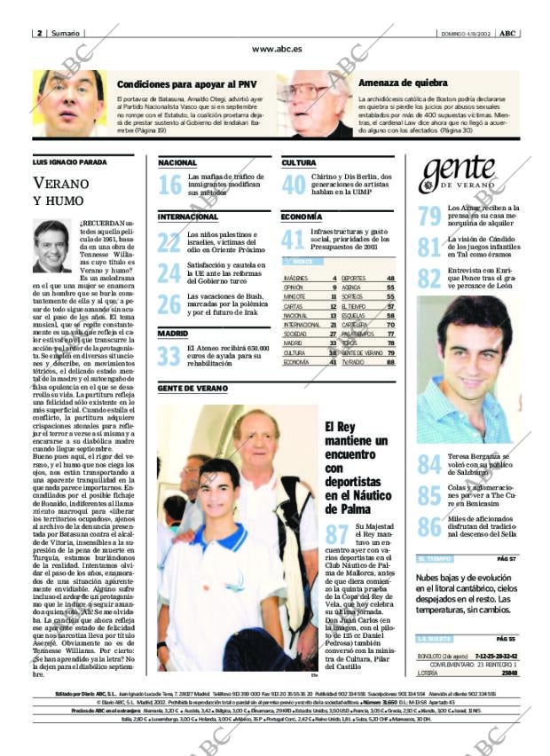 ABC MADRID 04-08-2002 página 2