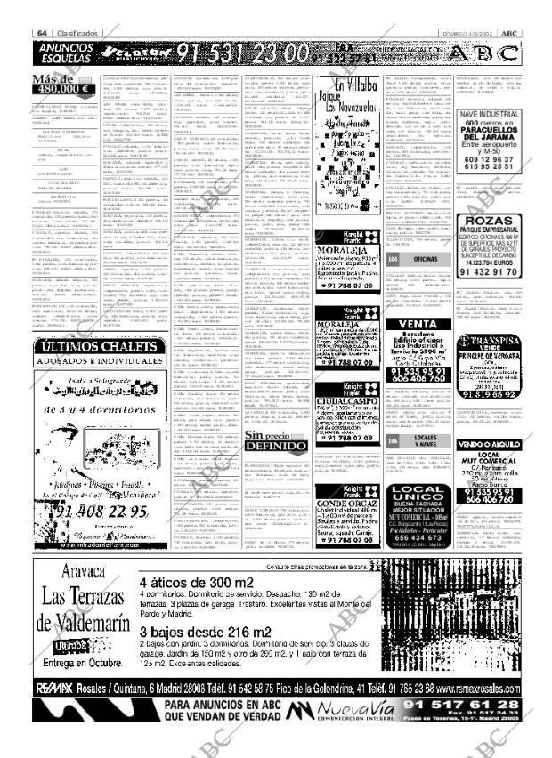 ABC MADRID 04-08-2002 página 64