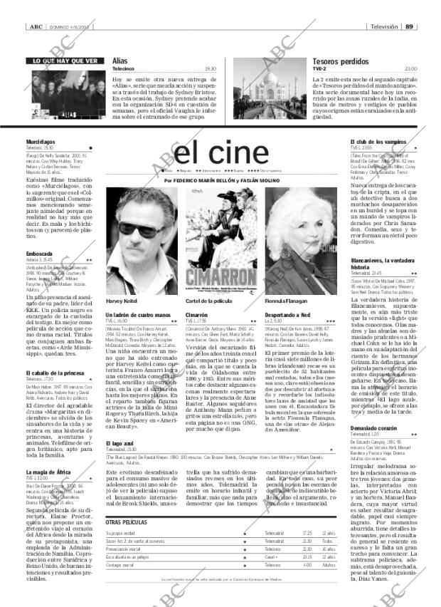 ABC MADRID 04-08-2002 página 89