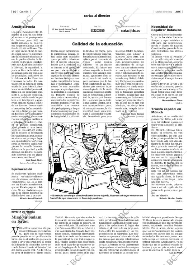 ABC MADRID 10-08-2002 página 10