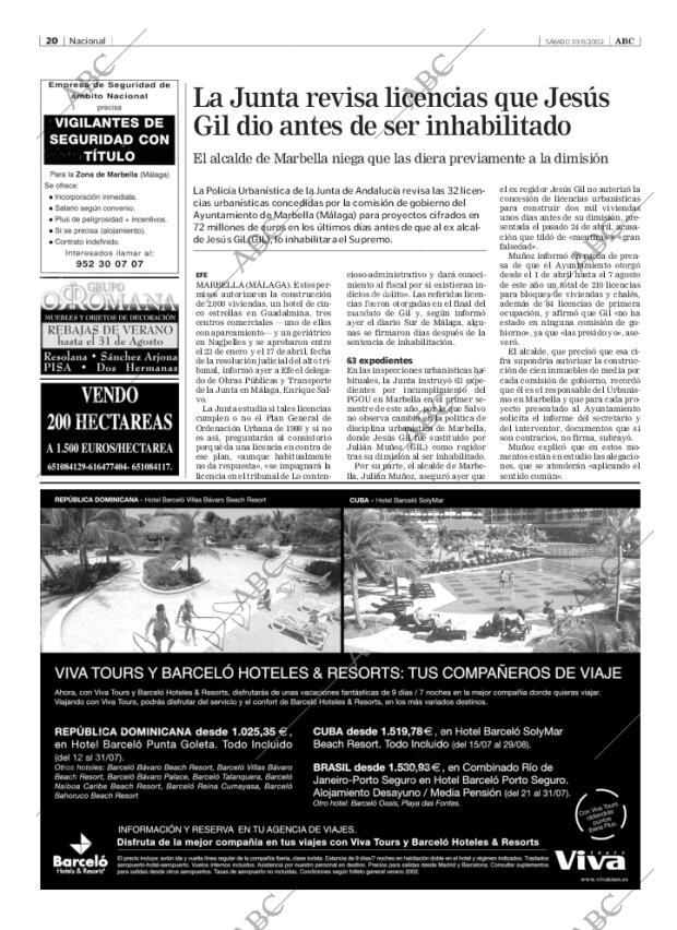 ABC SEVILLA 10-08-2002 página 20