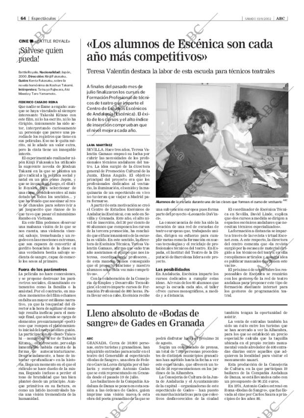 ABC SEVILLA 10-08-2002 página 64