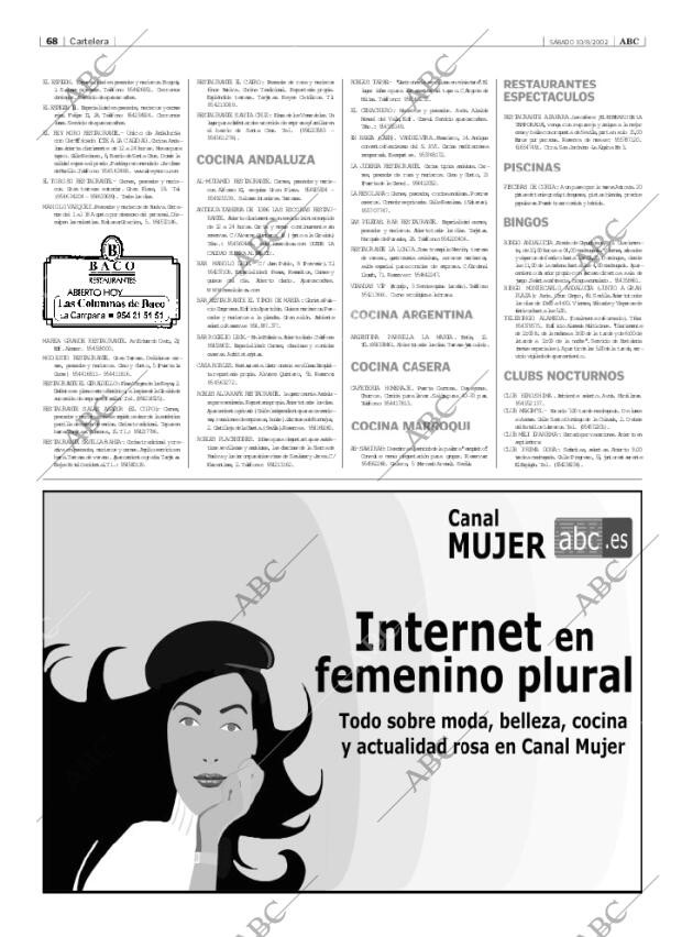 ABC SEVILLA 10-08-2002 página 68