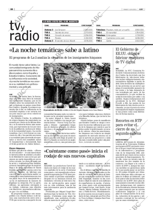ABC SEVILLA 10-08-2002 página 88