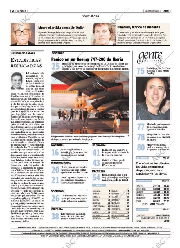 ABC MADRID 13-08-2002 página 2