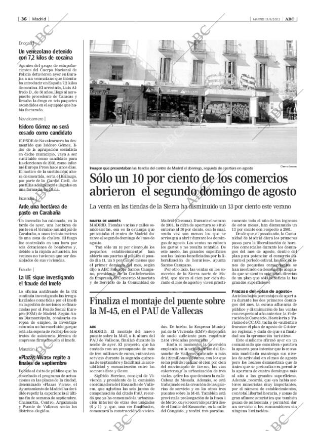 ABC MADRID 13-08-2002 página 36