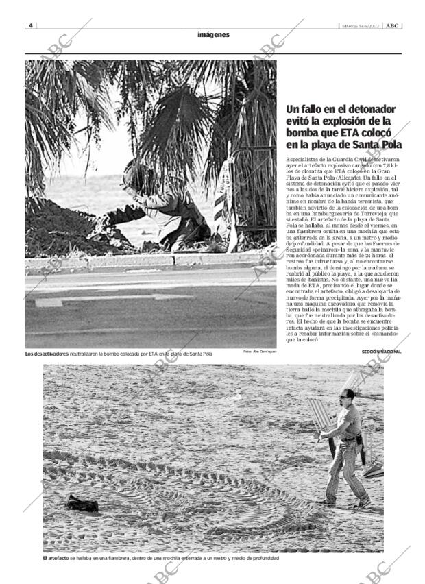 ABC MADRID 13-08-2002 página 4