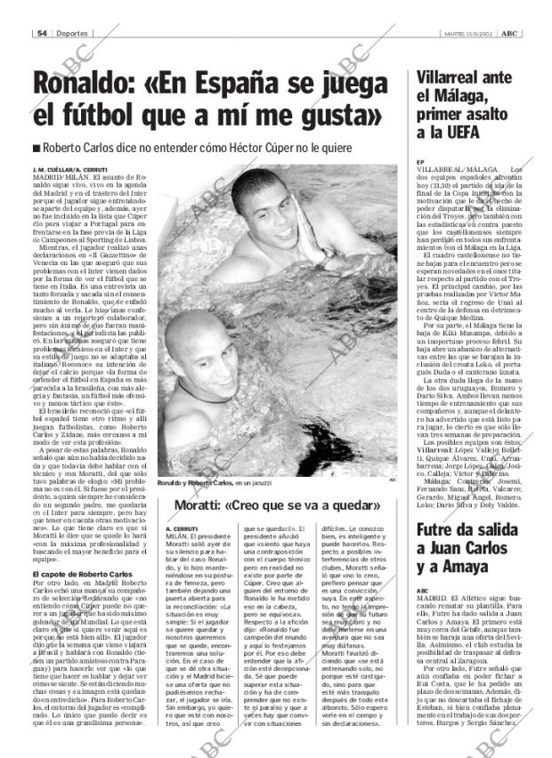 ABC MADRID 13-08-2002 página 54