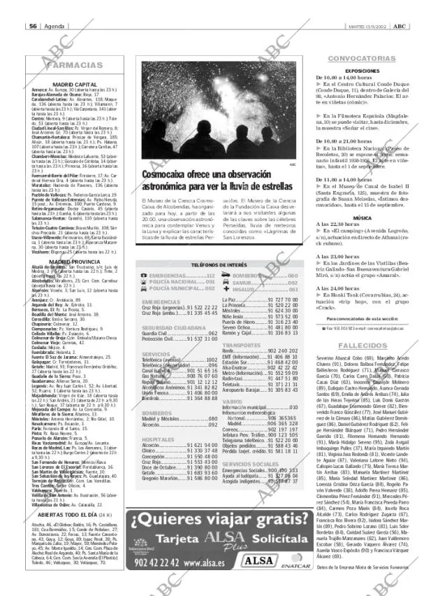 ABC MADRID 13-08-2002 página 56