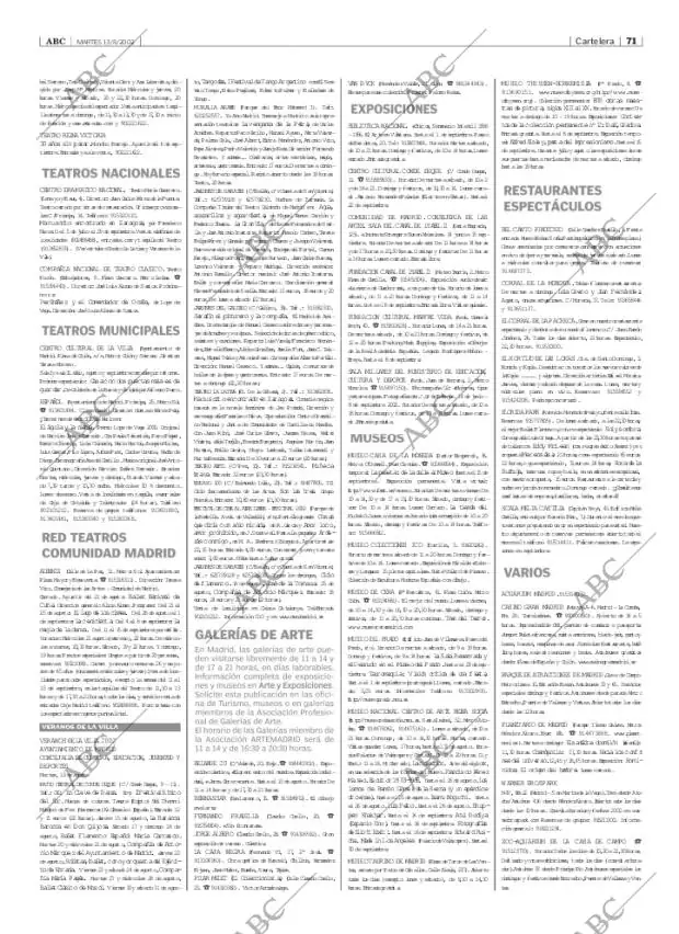 ABC MADRID 13-08-2002 página 71