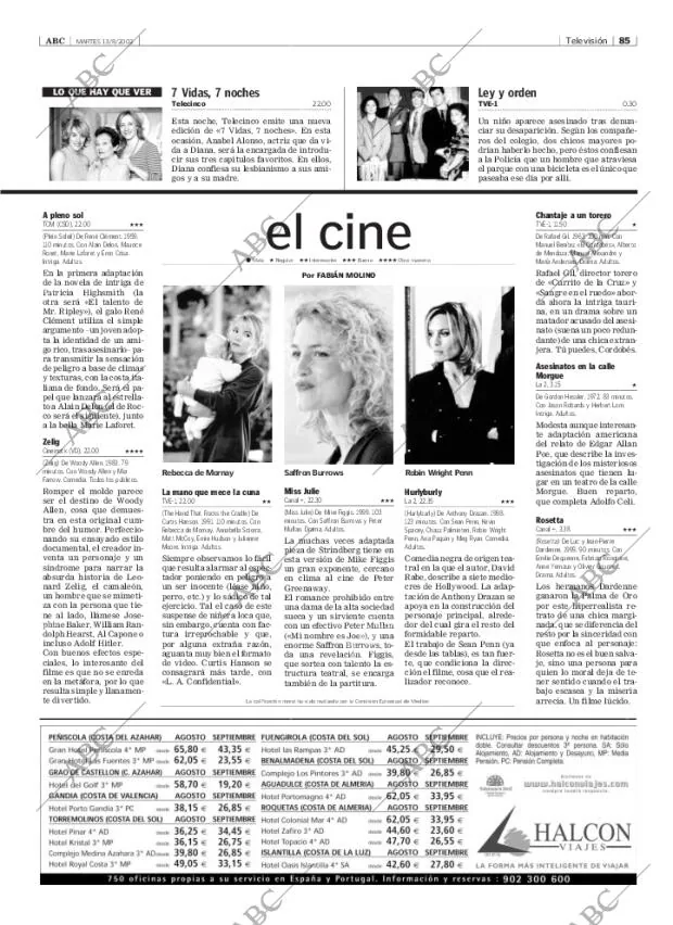 ABC MADRID 13-08-2002 página 85