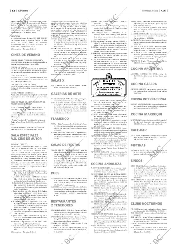 ABC SEVILLA 20-08-2002 página 62