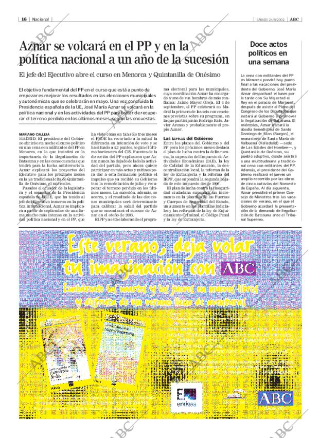 ABC MADRID 24-08-2002 página 16