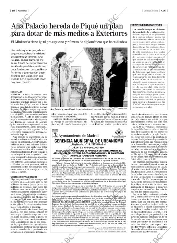 ABC MADRID 26-08-2002 página 18