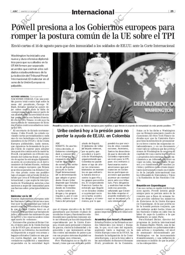 ABC MADRID 27-08-2002 página 25