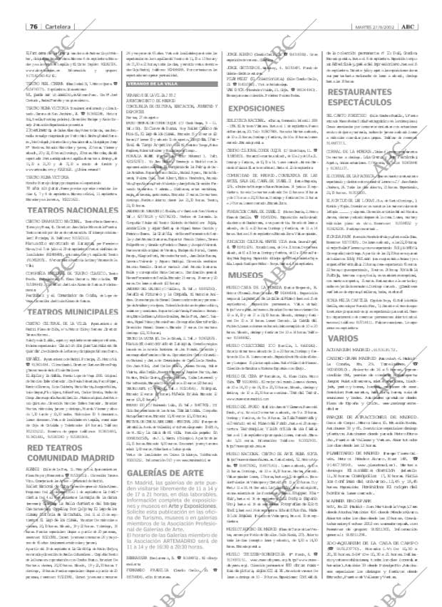 ABC MADRID 27-08-2002 página 76