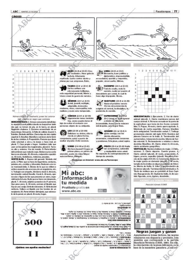 ABC MADRID 27-08-2002 página 77