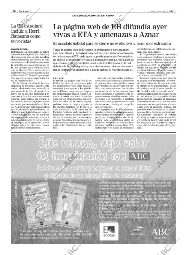 ABC MADRID 29-08-2002 página 16
