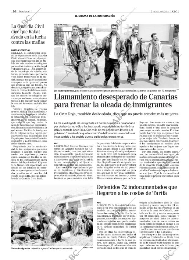 ABC MADRID 29-08-2002 página 20