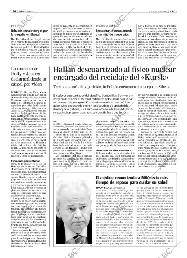 ABC MADRID 29-08-2002 página 26