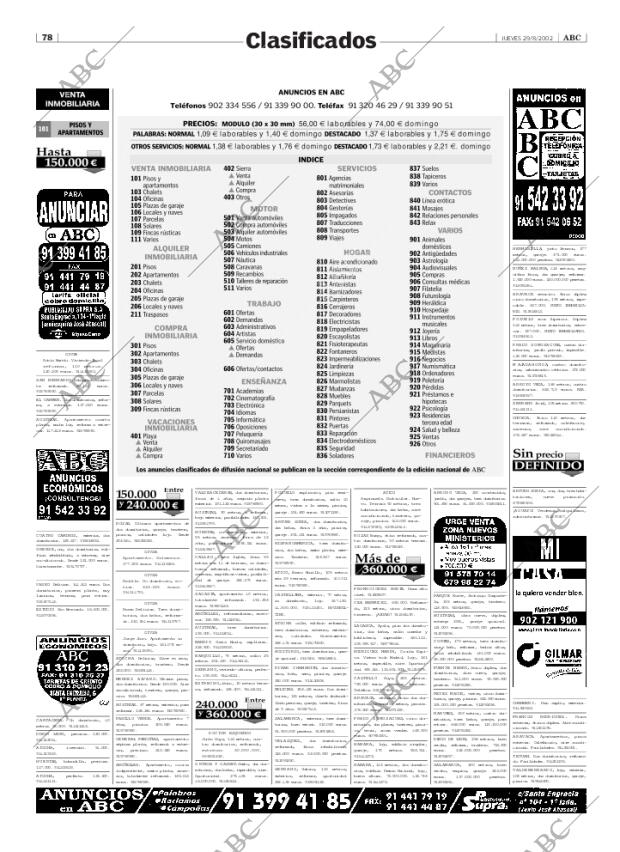 ABC MADRID 29-08-2002 página 78