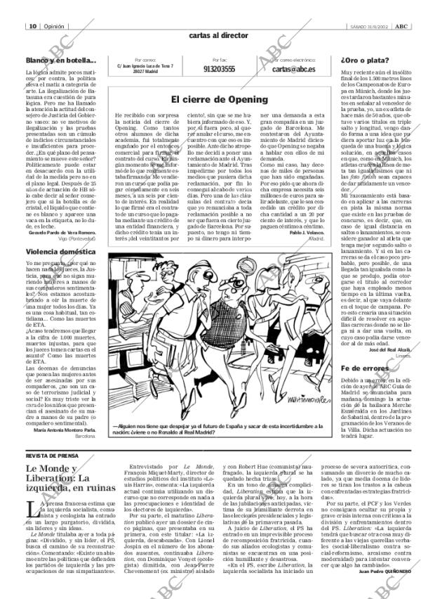 ABC MADRID 31-08-2002 página 10