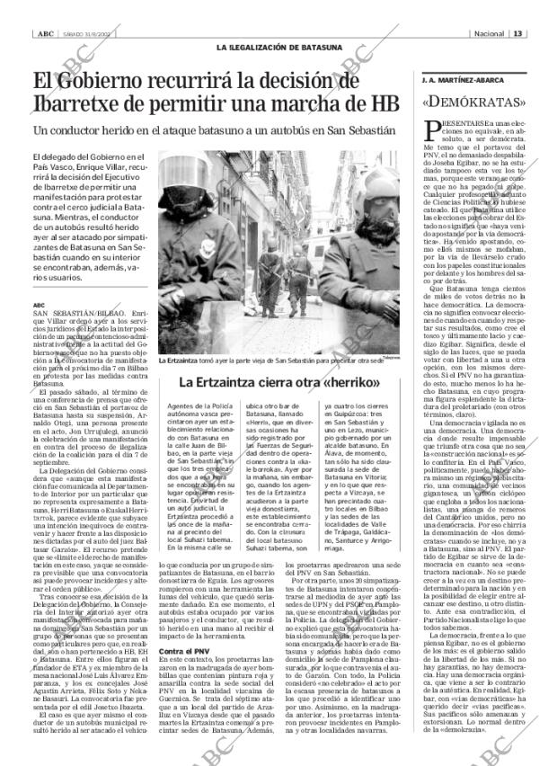ABC MADRID 31-08-2002 página 13