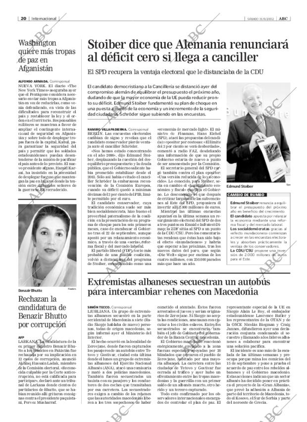 ABC MADRID 31-08-2002 página 20