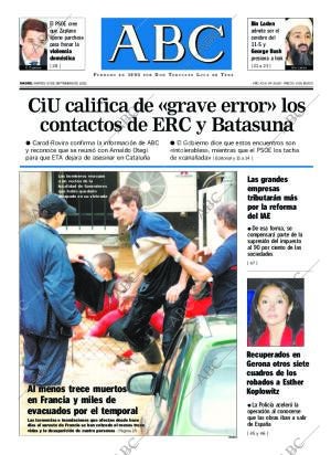 ABC MADRID 10-09-2002 página 1