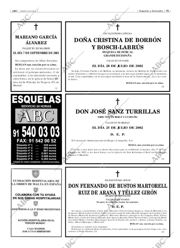 ABC MADRID 10-09-2002 página 71