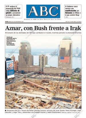 ABC MADRID 11-09-2002 página 1
