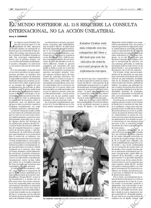 ABC MADRID 11-09-2002 página 14