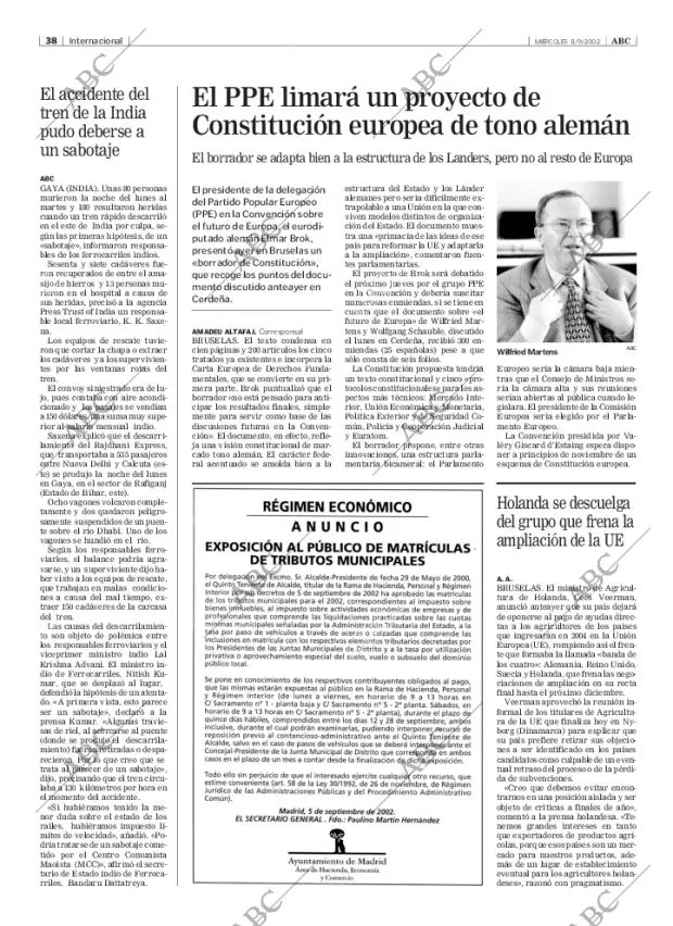 ABC MADRID 11-09-2002 página 38