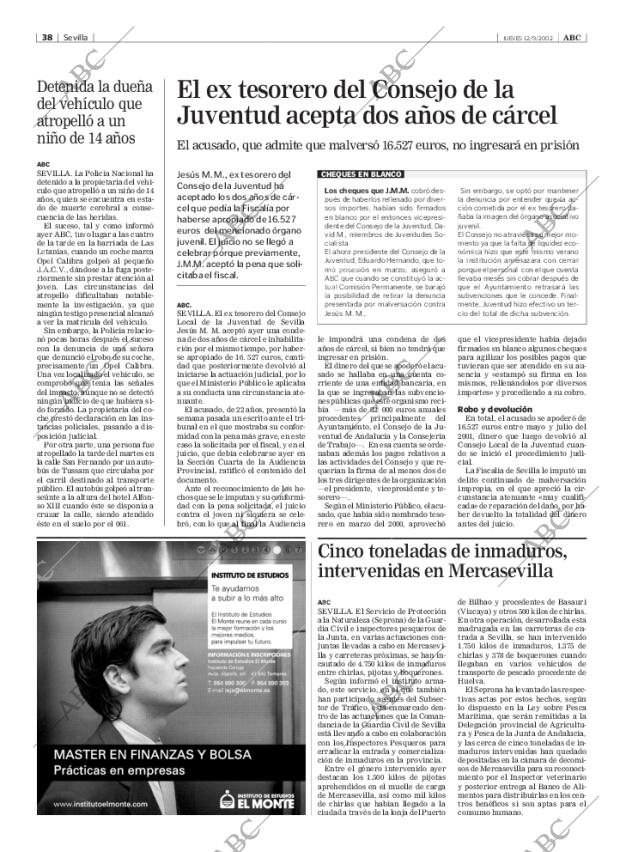 ABC SEVILLA 12-09-2002 página 38
