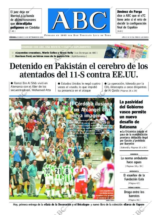 ABC CORDOBA 15-09-2002 página 1
