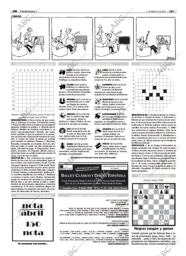 ABC MADRID 15-09-2002 página 106