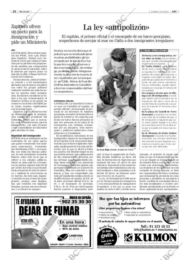 ABC MADRID 15-09-2002 página 22