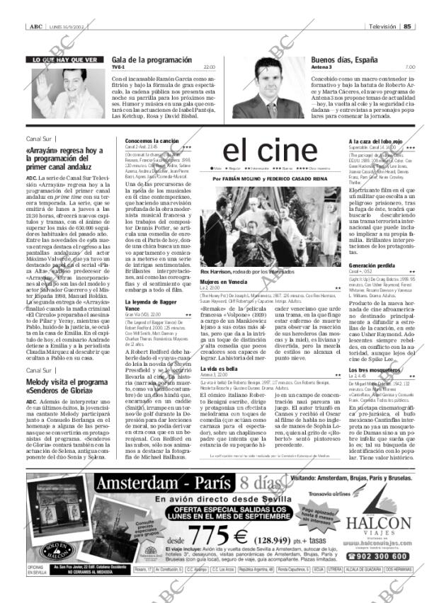 ABC SEVILLA 16-09-2002 página 85