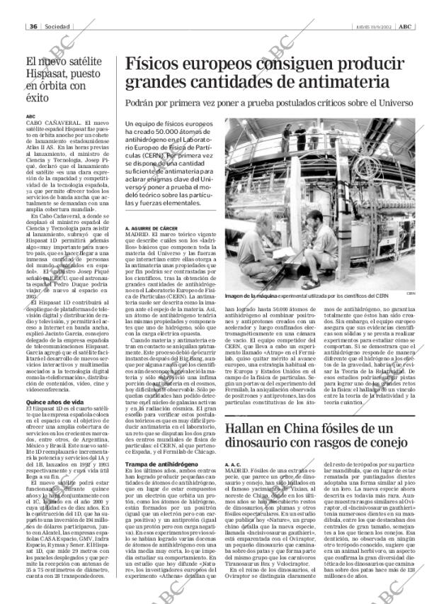 ABC MADRID 19-09-2002 página 36