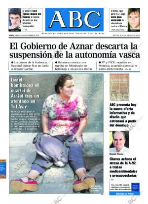 ABC SEVILLA 20-09-2002 página 1