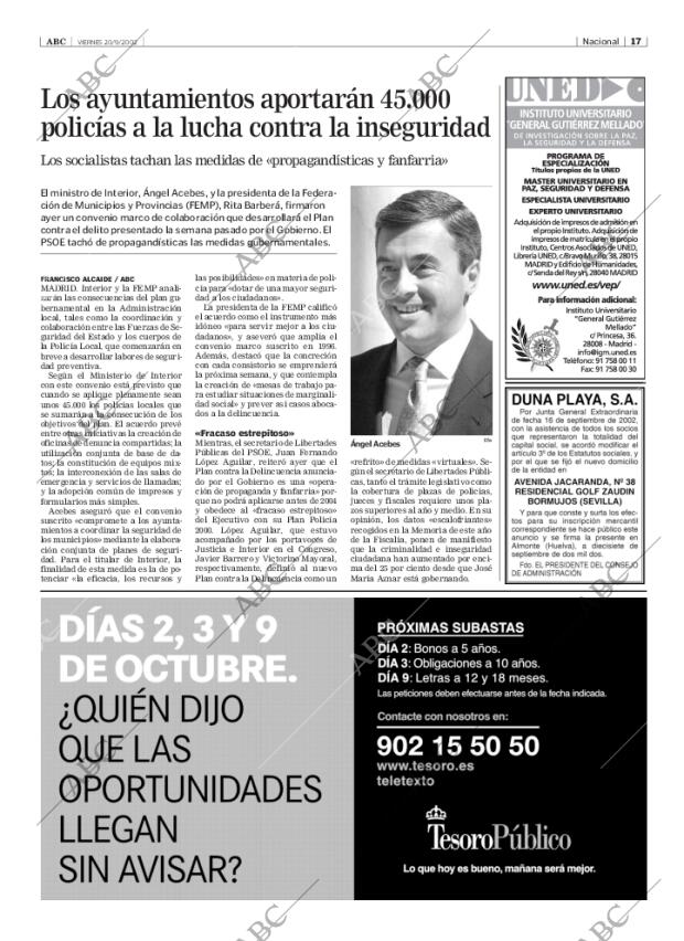 ABC SEVILLA 20-09-2002 página 17