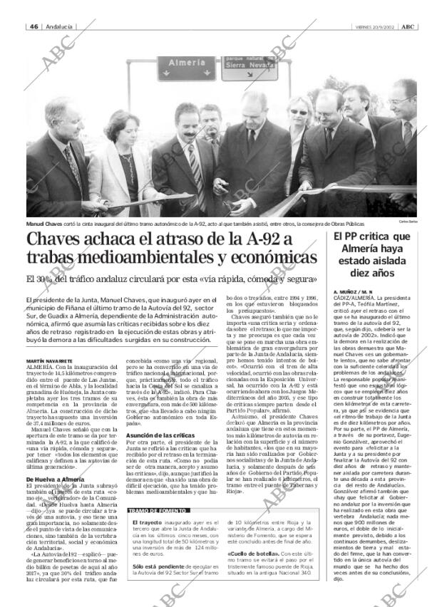 ABC SEVILLA 20-09-2002 página 46