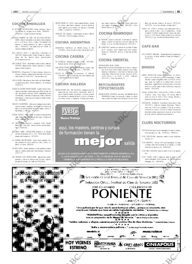 ABC SEVILLA 20-09-2002 página 81