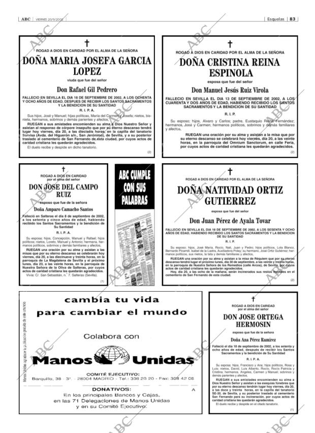 ABC SEVILLA 20-09-2002 página 83